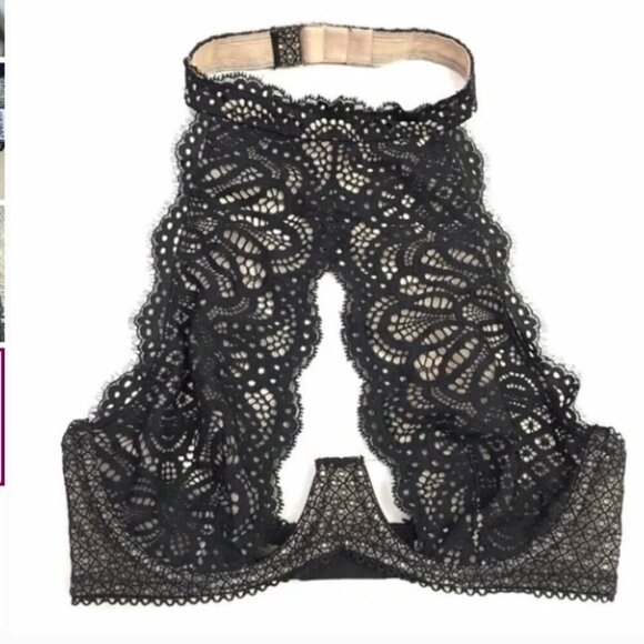 Victoria’s Secret Dream Angels High Neck Unlined Demi Keyhole Bralette Sz 34B - Picture 4 of 5